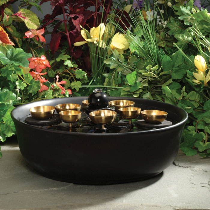 Woodstock Chimes Brass Encore® Water Bell Fountain & Reviews Wayfair